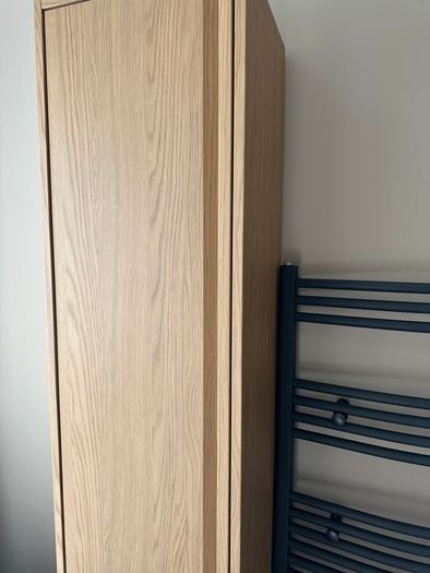 High cabinet Angsjon with door oak effect Ikea