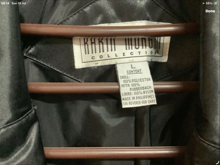 Coat Black fits size Large fits size 18