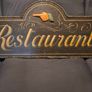Vintage Hand-Painted Restaraunt Wooden Advertising Sign Image 9