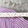 Ralph Lauren - Womens - Size 10 - Purple Stripe Long Sleeve Cotton Shirt Image 4