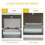 Wooden Rabbit Hutch Two Tier Guinea Pig Cage Elevated Multi-Door Pet House Bunny Cage w/ Rain Cover, Wheels, Trough, Ramp, Slide-Out Tray (FREE POSTAGE) Image 8