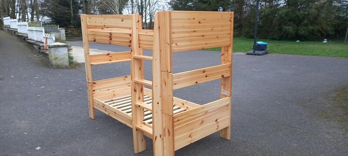 pine bunk beds