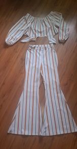 Wide legged trousers suit
