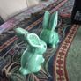 10cm high Pair of Art Deco Mid Century Vintage Original Sylvac Bunnies Image 7