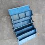 Vintage toolbox. Heavy pressed steel box. Cantilevered. Image 4