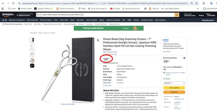Pet Grooming Scissors