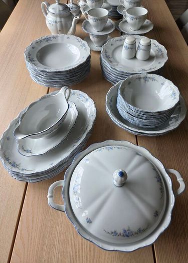 61 Piece Dinner Set Bavaria Rose