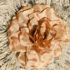 Peach Flower Hair Clip Soft, Romantic & Versatile