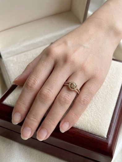 Diamond Interlocking Ring