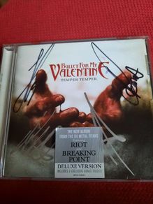 Bullet For My Valentine: Temper Temper - CD -2013 US Pressing- (fully Autographed)