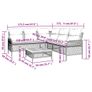 Garden Sofa Set with Cushions and Coffee Table Image 4