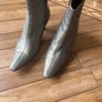 Clarke's Ladies 5/1/2 - 39 Grey Metalic Ankle Boots Image 3