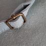 Genuine suede leather pale blue cross body bag and matching belt - Bnwt Image 4