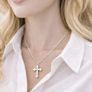 Sterling Silver Cross On 925 Italian Chain Image 2