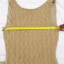 Subtitled Green Tan Beige Crinkle Textured Sleeveless Column Maxi Dress Size XS Image 9