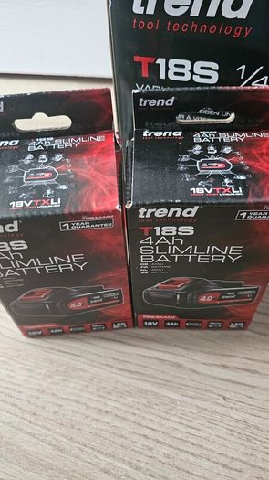 Trend T18S/R14K2 18V 1/4" Brushless Router Kit (2x4Ah batteries & fast charger)