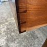 Maghoney wine leather desk with 2 drawers. Inlaid Image 6