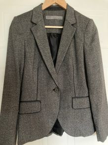 Fitted gray speckled Zara Blazer