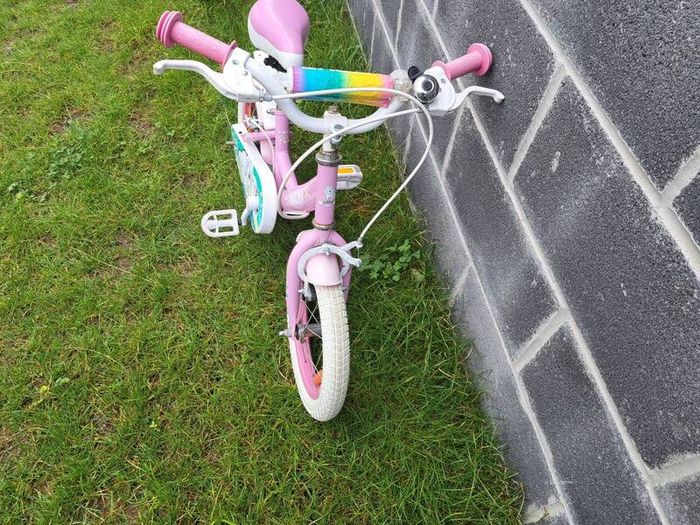 Girls 14 inch bike unicorn