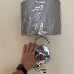 New Spiral Chrome Wall Lights For Sale x 2
