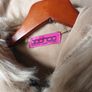 Boohoo  Camel Faux Fur Cape, Sleeves  With Hood   S. 14-16. Image 5