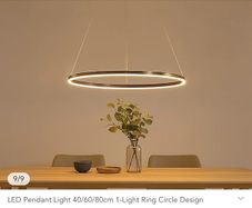 Modern circle dining ceiling light