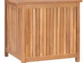 Garden Storage Box 60x50x58 cm Solid Teak Wood