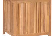 Garden Storage Box 60x50x58 cm Solid Teak Wood