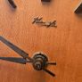 Kienzle wooden tripod clock vintage mid century Image 2