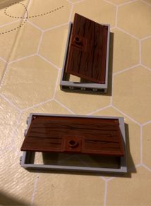 lego doors x 2