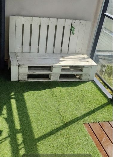 FREE Wooden Pallet Balcony Bench - Complete Patio Set Bundle (Dublin 13)
