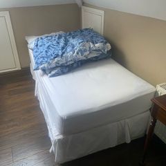 Double and single beds