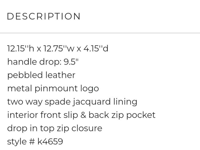 Kate Spade Leather Bag New