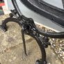 Heavy Cast Iron Garden Bench Ends  Vintage Style  Pair Image 4