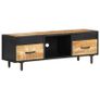 TV Cabinet 120x30x40 cm Rough Mango Wood Image 10