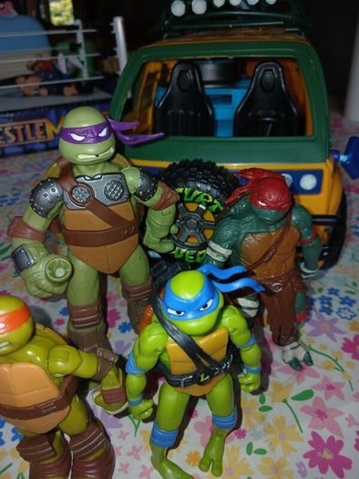 Teenage Mutant Ninja figure  Playset and figures (Please Read)