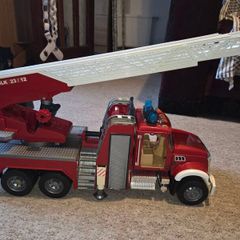 Large fire truck toy. Bruder toys