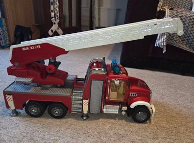 Large fire truck toy. Bruder toys