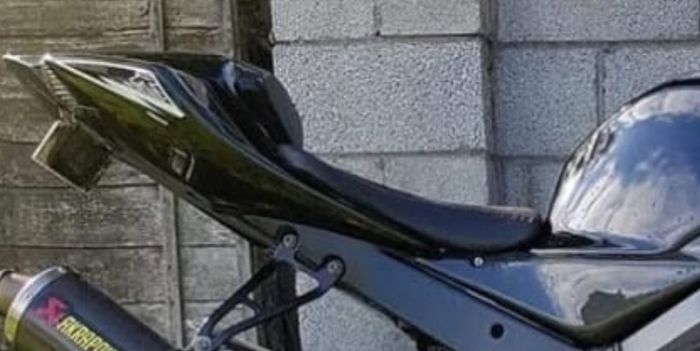Genuine leather seat cover for gsxr