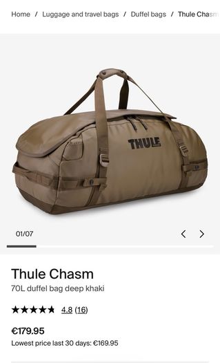 Thule Chasm 70L bag