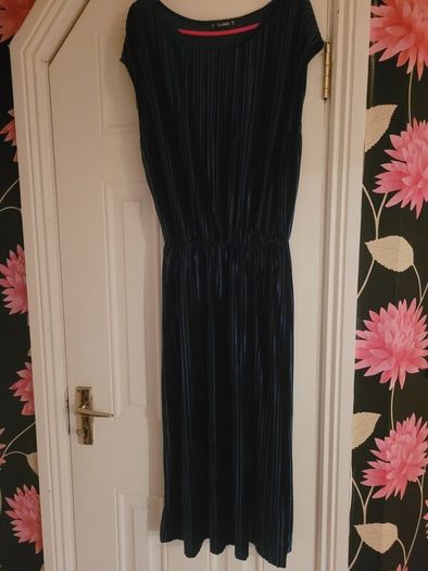 Navy velvet dress size 16