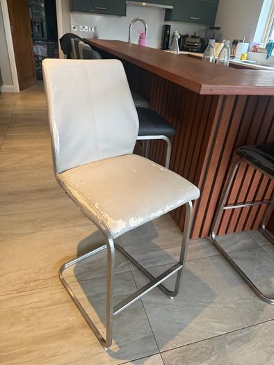 table, chairs and bar stools