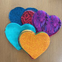 Applique hearts