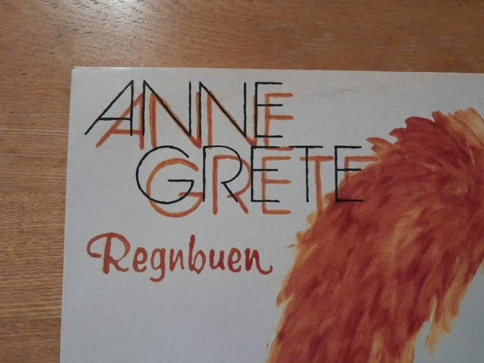 Anne Grete - Regnbuen. Original 1986 Album, LP Vinyl Record. 1980s 80s. Danish pop/rock.
