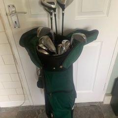 Almost Full Golf set, bagged (RH)(Irons,drivers,putter)
