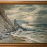 Original oil paintimg, Neville Henderson. "Howth from Doldrum Bay" Image 2