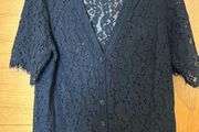 Lace black cardigan 14