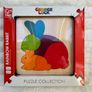 George Luck Puzzle Hape Rabbit 7pcs new Damaged Box Please see photos Image 2