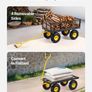500 lb Steel Garden Cart with 10" Tyres Image 3