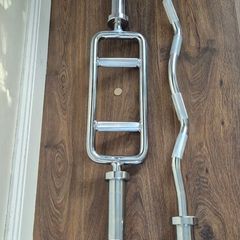 two olympic weight bars used